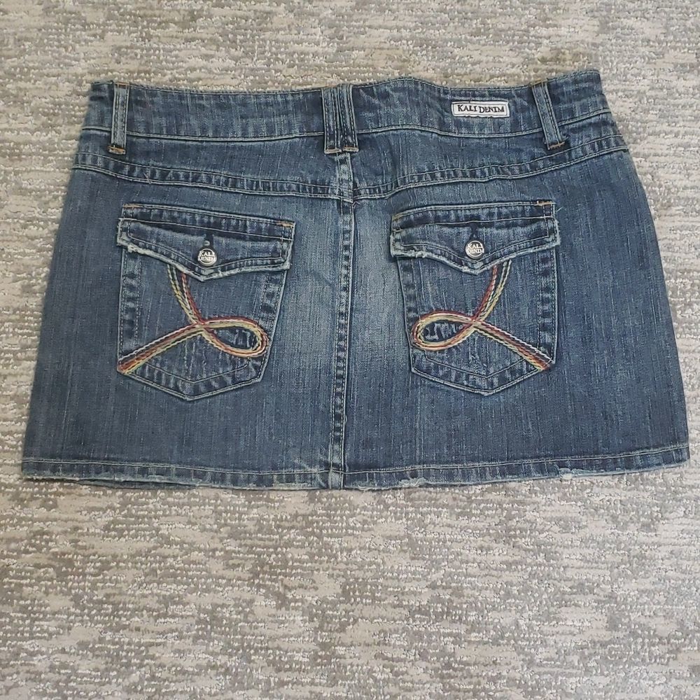 KALI brand denim mini skirt